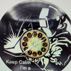 WELDER vinyl record clock